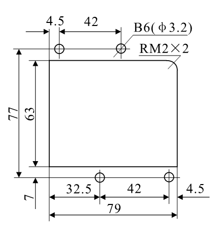 DZ-3E/44、DZ-3E/44J安裝開孔尺寸圖