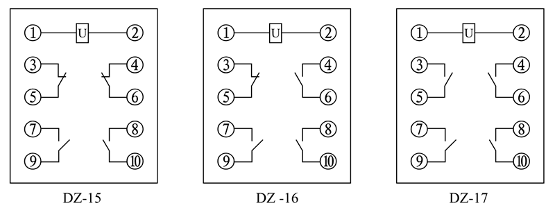 DZ-15接線(xiàn)圖