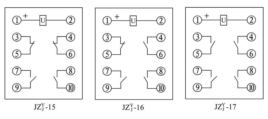 JZY-16、JZJ-16內(nèi)部接線圖