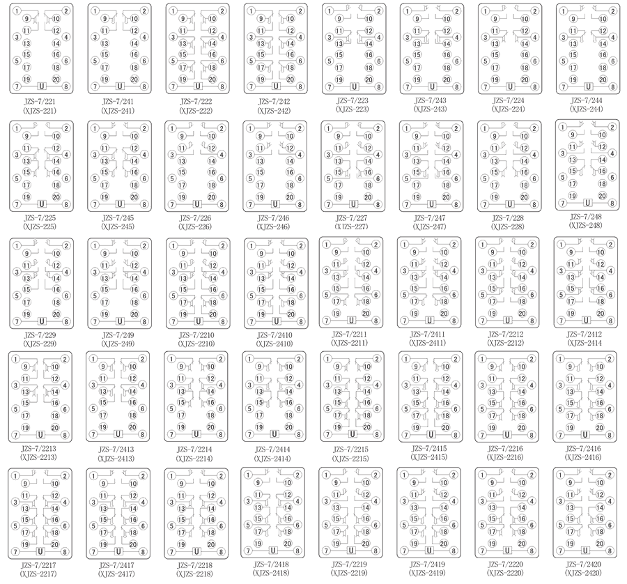 JZS-7/249內(nèi)部接線圖