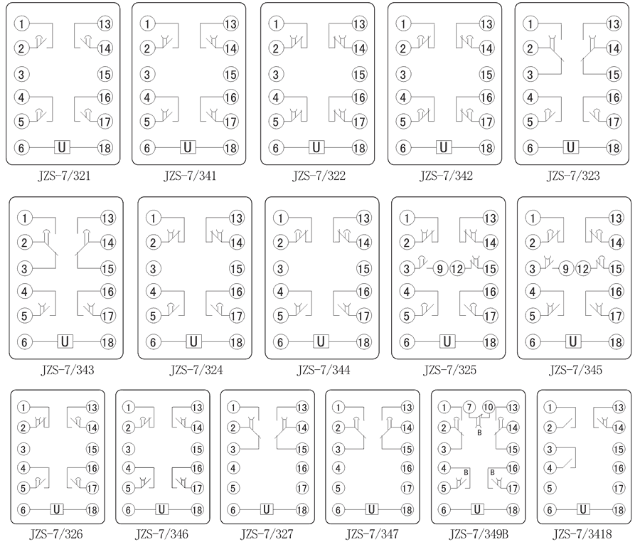 JZS-7/324內(nèi)部接線圖