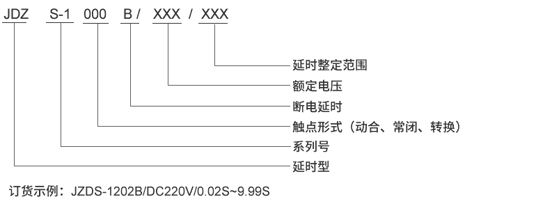 JDZS-1004B型號(hào)及其含義