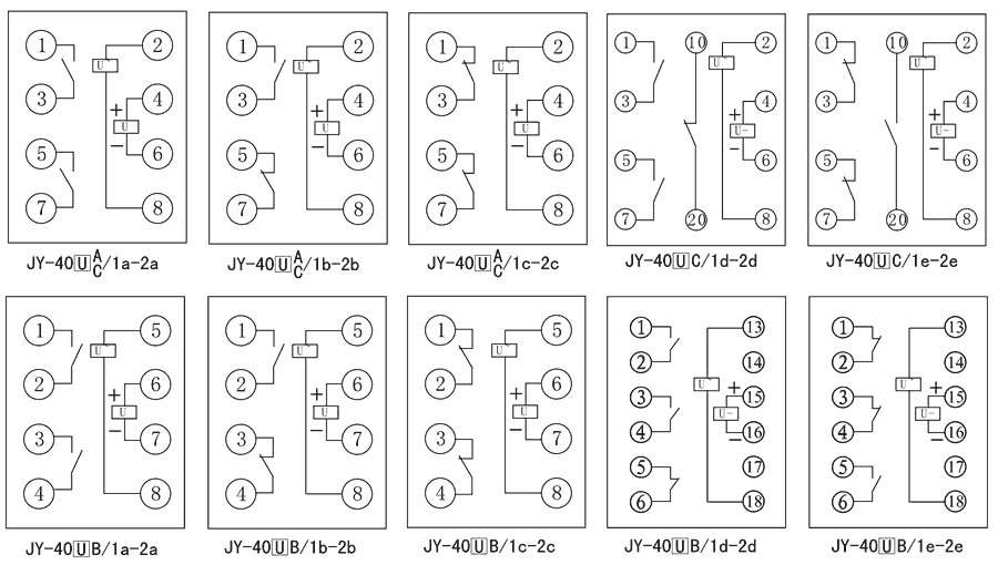 JY-40UB/2E內部接線圖