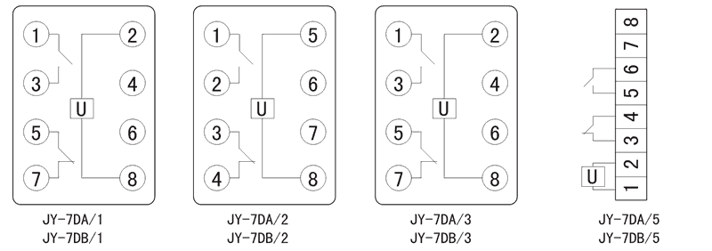 JY-7DB/2內(nèi)部接線(xiàn)圖