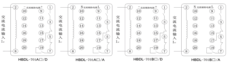 HBDL-701A2/D內(nèi)部接線圖