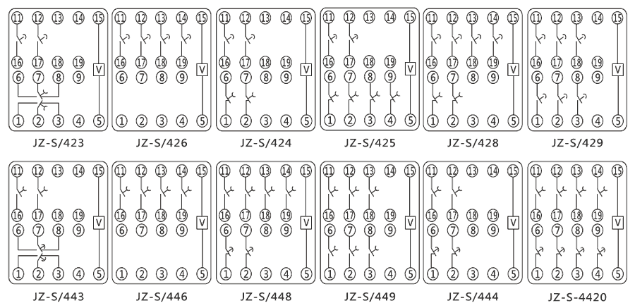 JZ-S/423內(nèi)部接線圖