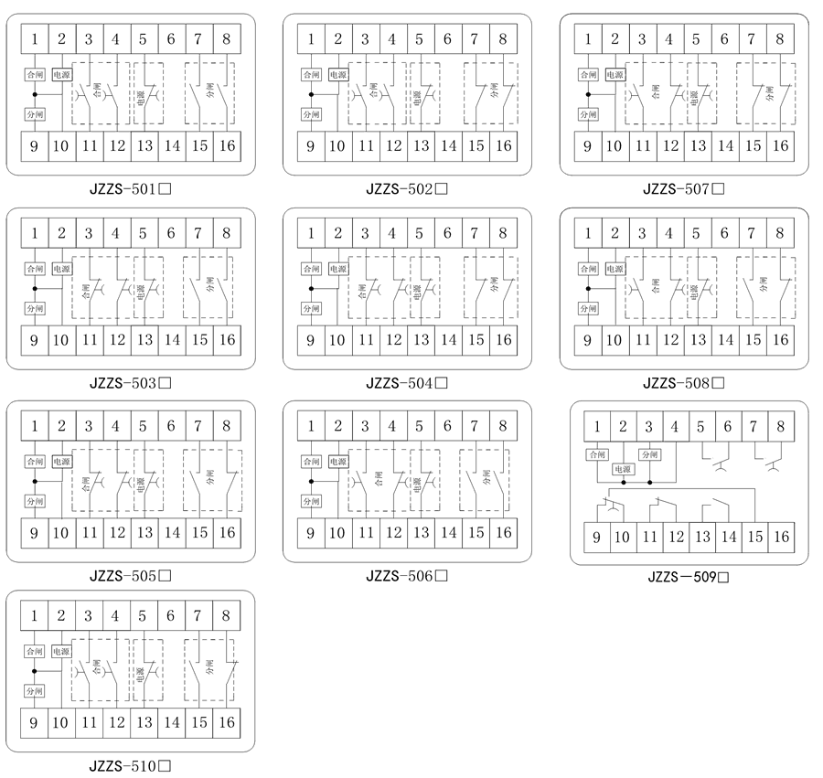 JZZS-5012內(nèi)部接線圖